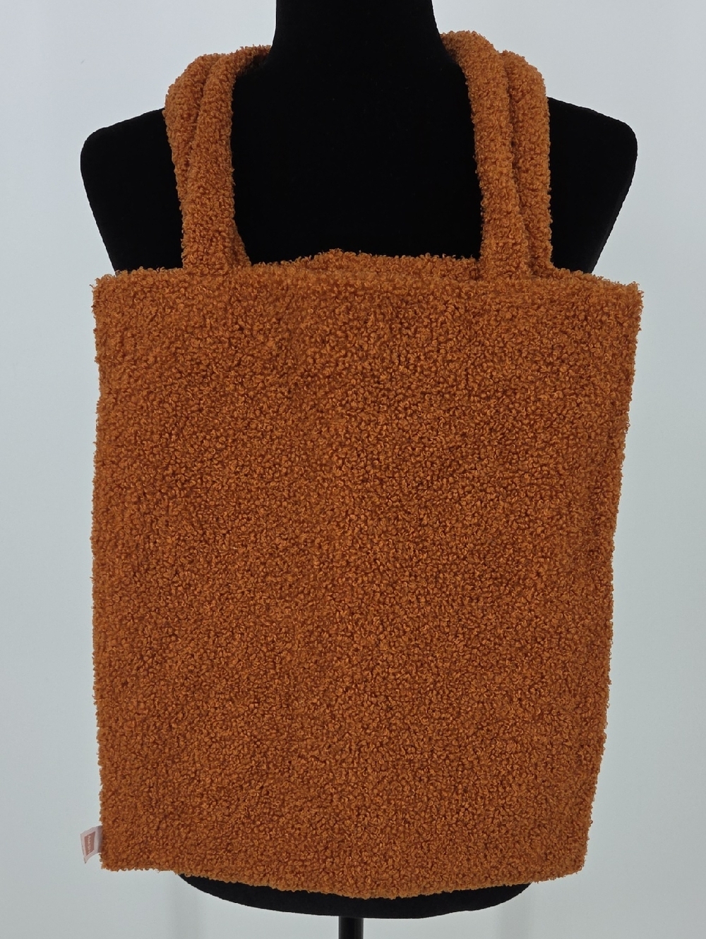 Hema Rust Brown Sherpa Tote Bag